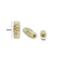 Tube Barrel Gold Spiral Pattern Beads | Size : 17mm | PB112