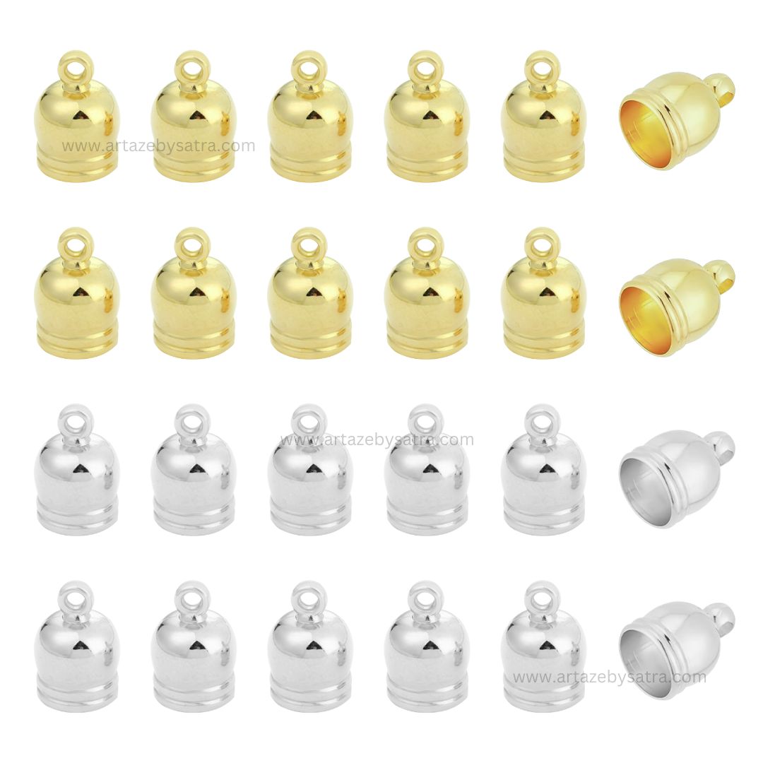 Jwellery Making Plastic End Caps | Qty : 500g | BF91