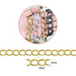 Aluminium Chain | Size : W-14mm H-20mm | Qty : 1mtr | JT-19-35-17