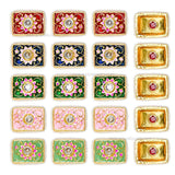 Meenakari Kundan Beads | Size : 14mm | Qty : 12pcs | C-412