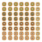 Meenakari Kundan Beads | Size : 13mm | Qty : 12pcs | C-453