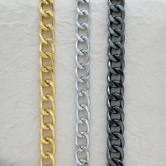 Aluminium Chain | Size : W-13mm H-17mm | Qty : 1mtr | JT-16-57-10