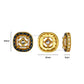 Meenakari Kundan Beads | Size : 14mm | Qty : 12pcs | C-660