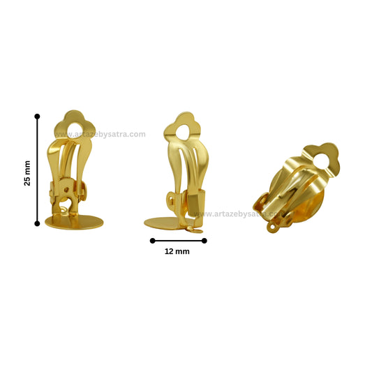 Clip On | Size : 12mm | 50pcs | EF26