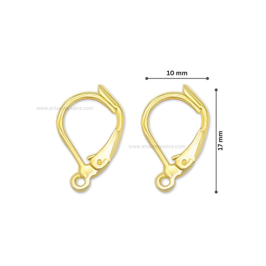 Earring Hooks Leverback Mango Bali | Size : 17mm | 100pcs | EF01
