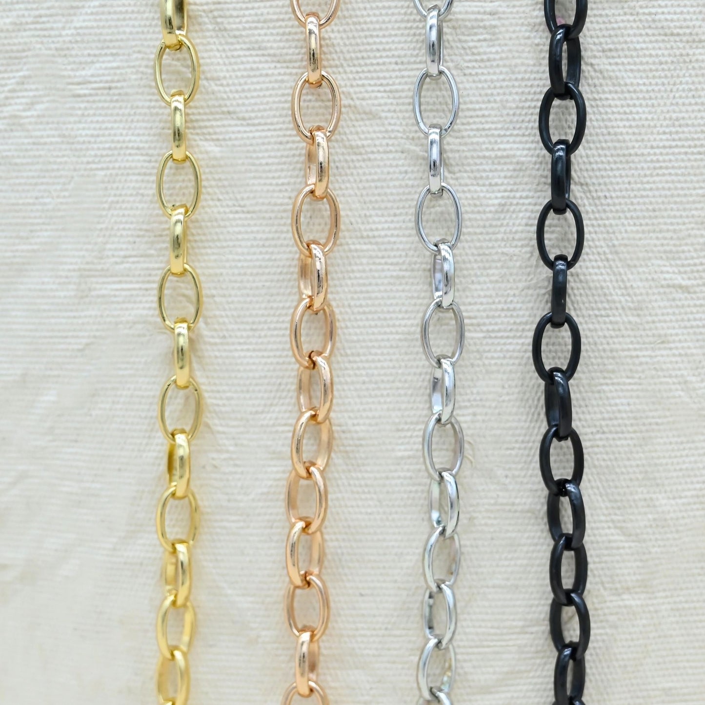Aluminium Chain | Size : W-7mm H-11mm | Qty : 1mtr | JT-19-35-41