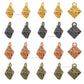 Square Embossed Wire Jewellery Design | Size : 10mm | 20pcs | WR26