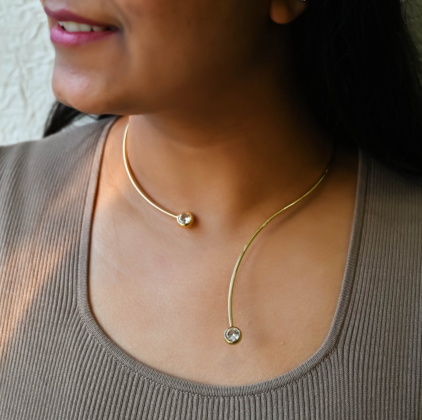 Brass Designer Choker | 18k Gold Plated (High Quality) | Qty : 1pc | DC27