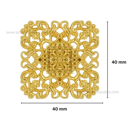 Square Metal Art Base | Size : 40mm | Qty : 100g | MA27