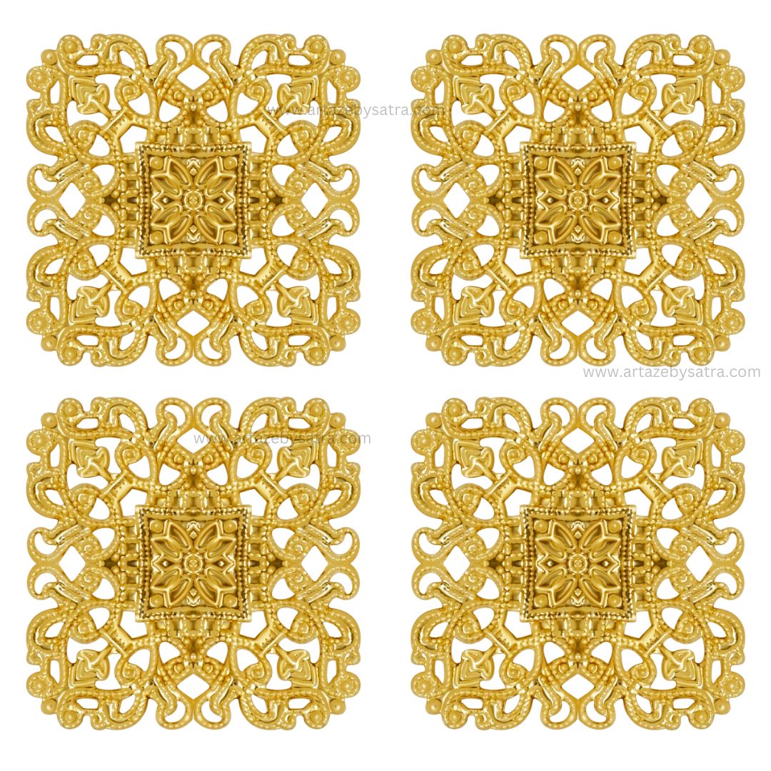 Square Metal Art Base | Size : 40mm | Qty : 100g | MA27