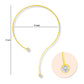 Brass Designer Choker | 18k Gold Plated (High Quality) | Qty : 1pc | DC27