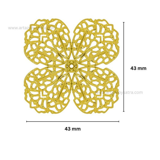 Square Metal Art Base | Size : 43mm | Qty : 100g | MA28