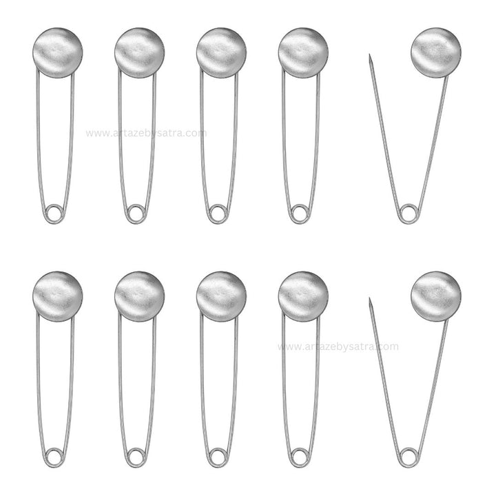 Safety Pin | Size : 77mm | Qty : 10pcs | BF17