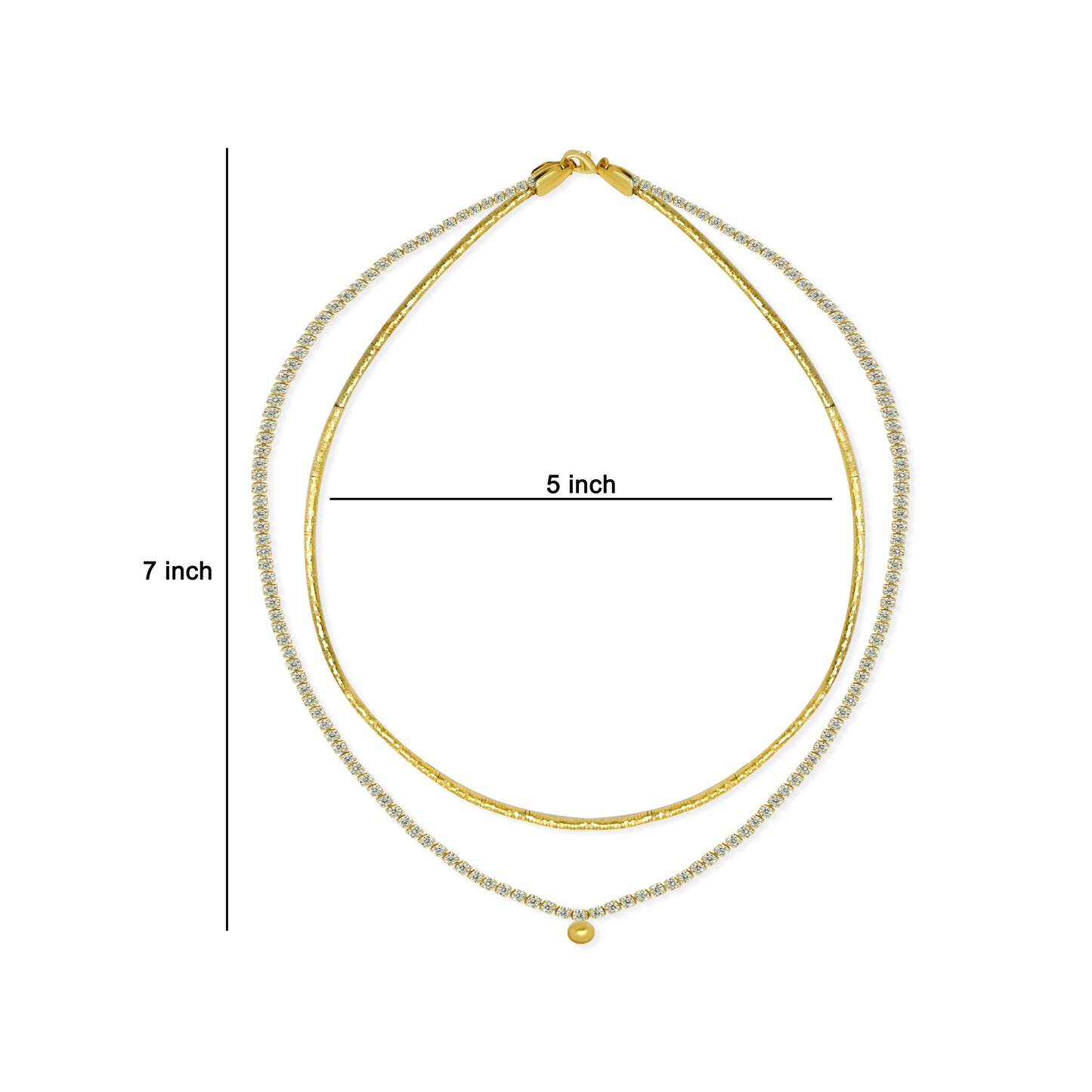 Brass Designer Choker | 18k Gold Plated (High Quality) | Qty : 1pc | DC28