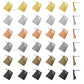 Square Shape Metal Base Earring Stud | Size : 24mm | 6pcs (3 Pair) | EF59