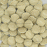 Round with Gold Band Beads | Size : 18mm | PB105