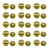 Brass Enamel Beads | High Quality | Size : 10mm | Qty : 4pcs