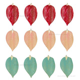 Leaf Coloured Metal Art | Size : 5,5.5inch | Qty : 4pcs | MA480