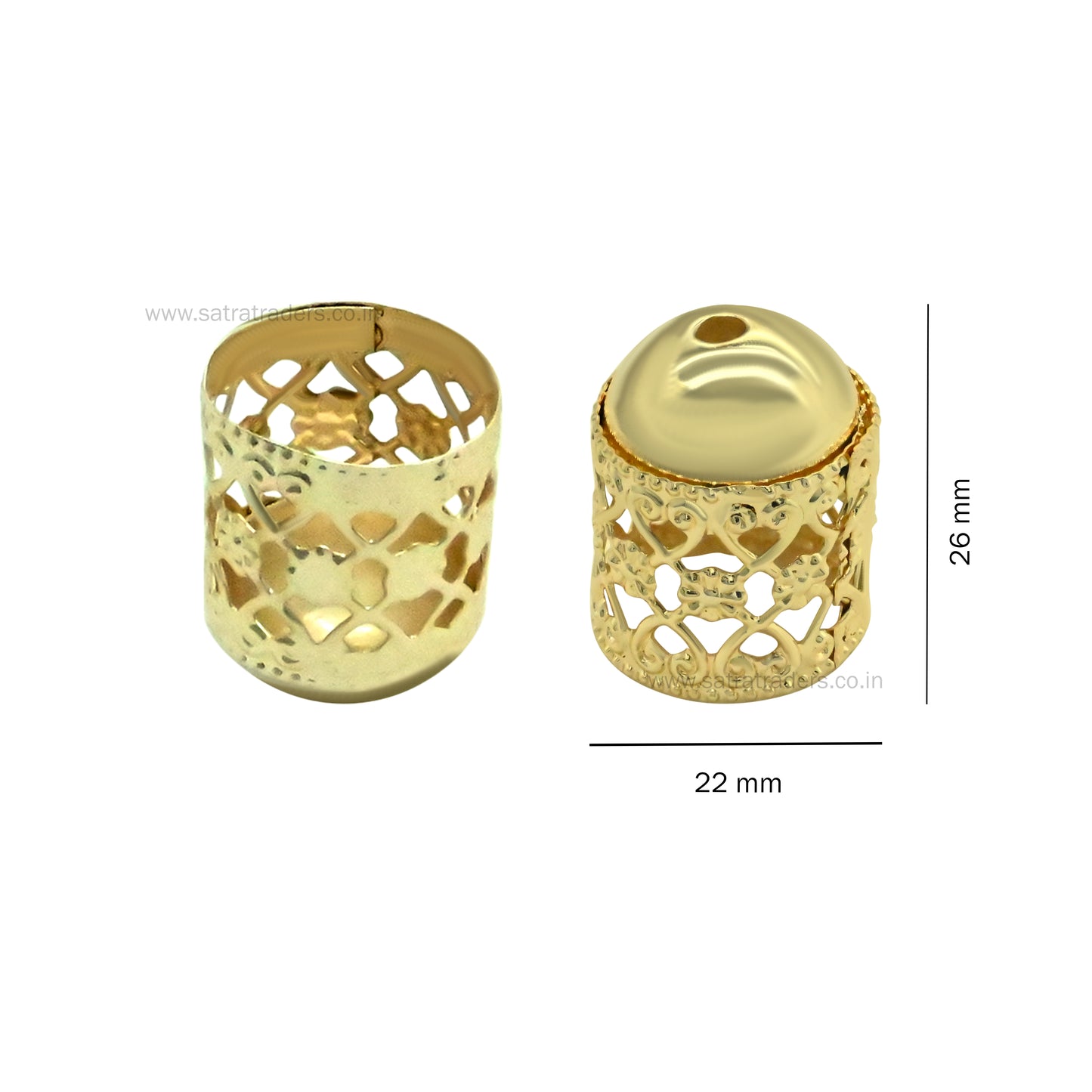 Jhumar Wati | Size : H-26mm W-22mm | Qty : 20pcs | JW06