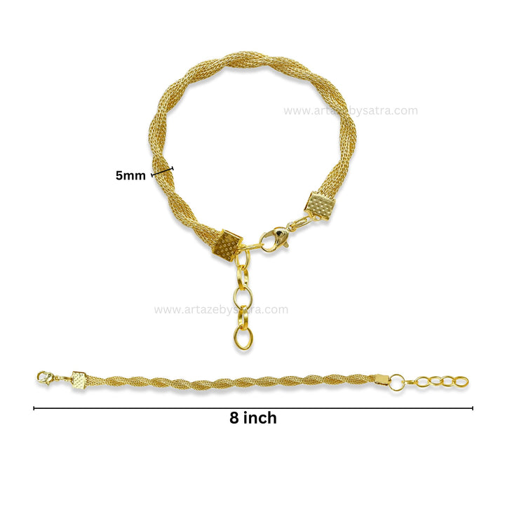 Bracelet Adjustable Slider | Size : 8inch | Qty : 4pcs