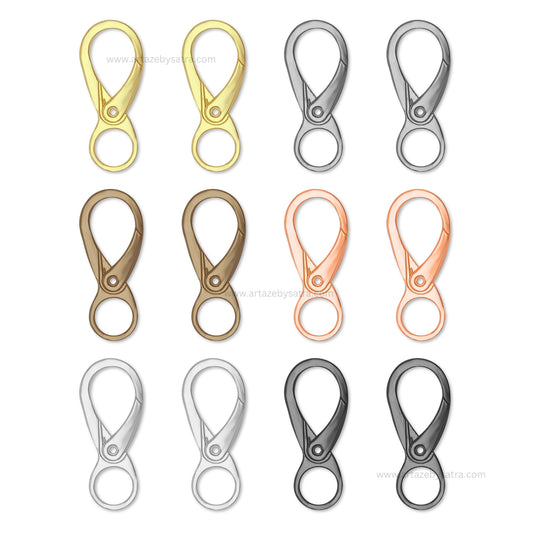 Designer Lobster Claw Clasp | Size : 45mm | Qty : 4pcs | BF40