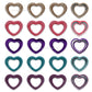 Heart Rings for Decorative Purpose | Size : 35mm | Qty : 20pcs