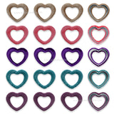 Heart Rings for Decorative Purpose | Size : 35mm | Qty : 20pcs