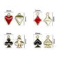 Playing Card Suits Enamel Charms Set | Qty : 20pcs | CHE171