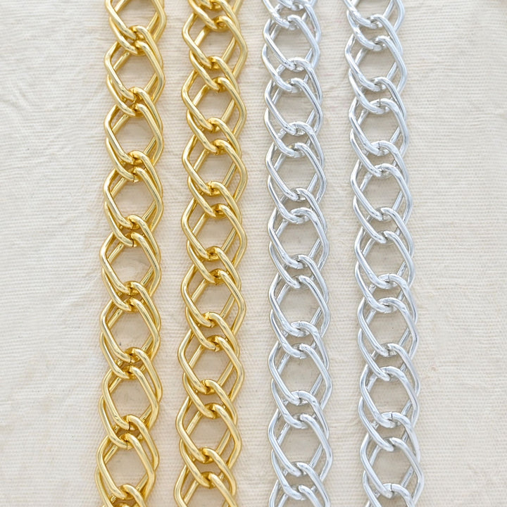 Aluminium Chain | Size : W-17mm H-23mm | Qty : 1mtr | JT-19-35-23