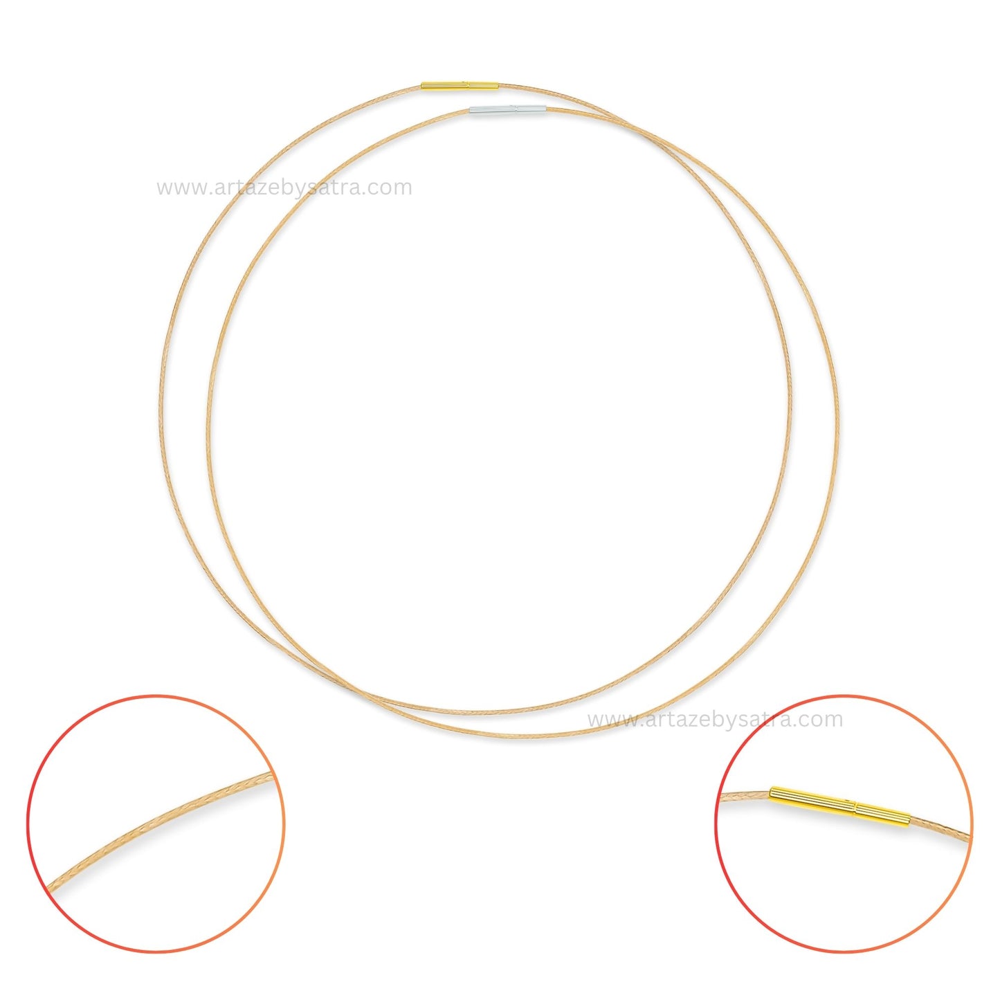 Nylon Cord Wax Rope Chain for Necklace | Size : 18inch | Qty : 1pc | BF235