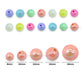 Assorted Shiny Pastel Round Beads | PB221