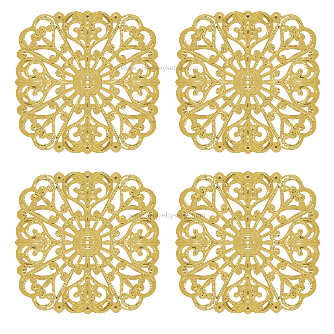 Square Metal Art Base | Size: 50mm | Qty : 100g | F-14-28 | MA30