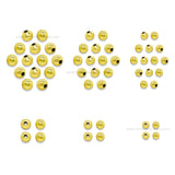 Golden CCB Plastic Beads High Quality | Qty : 50pcs | PB213