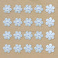 Flower AB Plastic Pearl (No Hole) | Size : 11mm | Qty : 50pcs | PPB76