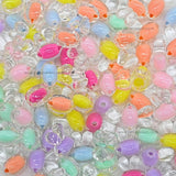Assorted Bunny Transparent Pastel Plastic Beads | PB71