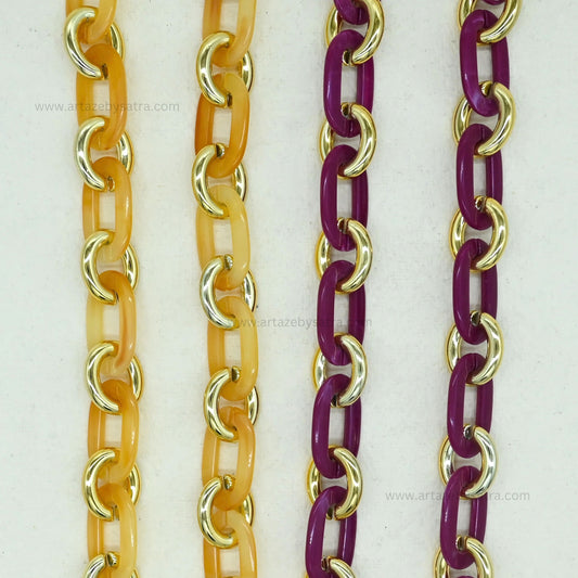 Acrylic Chains H-21mm-W-37mm | Qty : 1mtr | AC18