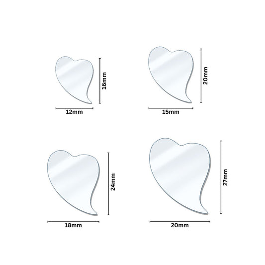 Heart Shape Mirror | Qty : 200grms | M14
