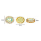 Diamond Oval Meenakari Kundan Beads | Size : 17mm | Qty : 6pcs | MKB27