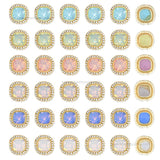 Diamond Square Meenakari Kundan Beads | Size : 19mm | Qty : 6pcs | MKB28