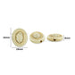 Flat Oval Rose Beads | Size : 22mm | PB69