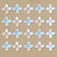 Flower AB Plastic Pearl (1 Hole) | Size : 12mm | Qty : 50pcs | PPB78