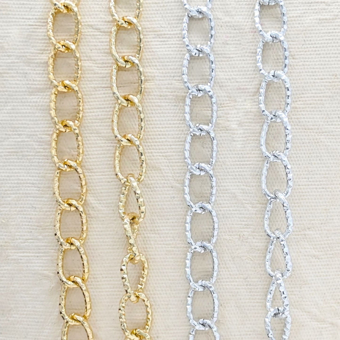 Aluminium Chain | Size : W-10mm H-15mm | Qty : 1mtr | JT-14-43-1