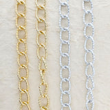 Aluminium Chain | Size : W-10mm H-15mm | Qty : 1mtr | JT-14-43-1