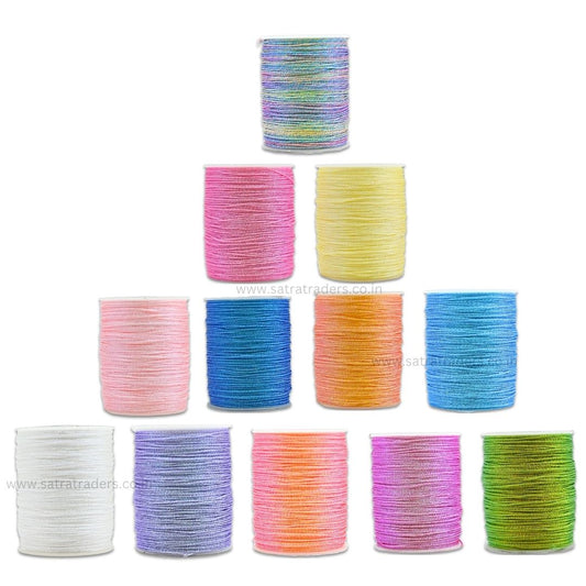 Glitter Polyester Twisted Thread | Size : 0.8mm | WT05