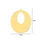 1 Loop Oval Matt Finish Metal Art | Size : 49mm | Qty : 100g | MF26