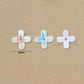 Flower AB Plastic Pearl (1 Hole) | Size : 12mm | Qty : 50pcs | PPB78