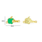 Apple Bro Meenakari Kundan Beads | Size : 14mm | Qty : 12pcs | MKB36
