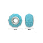 Rose Pattern Colorful Large Hole Beads | Size : 15mm | Qty : 12pcs | PB207