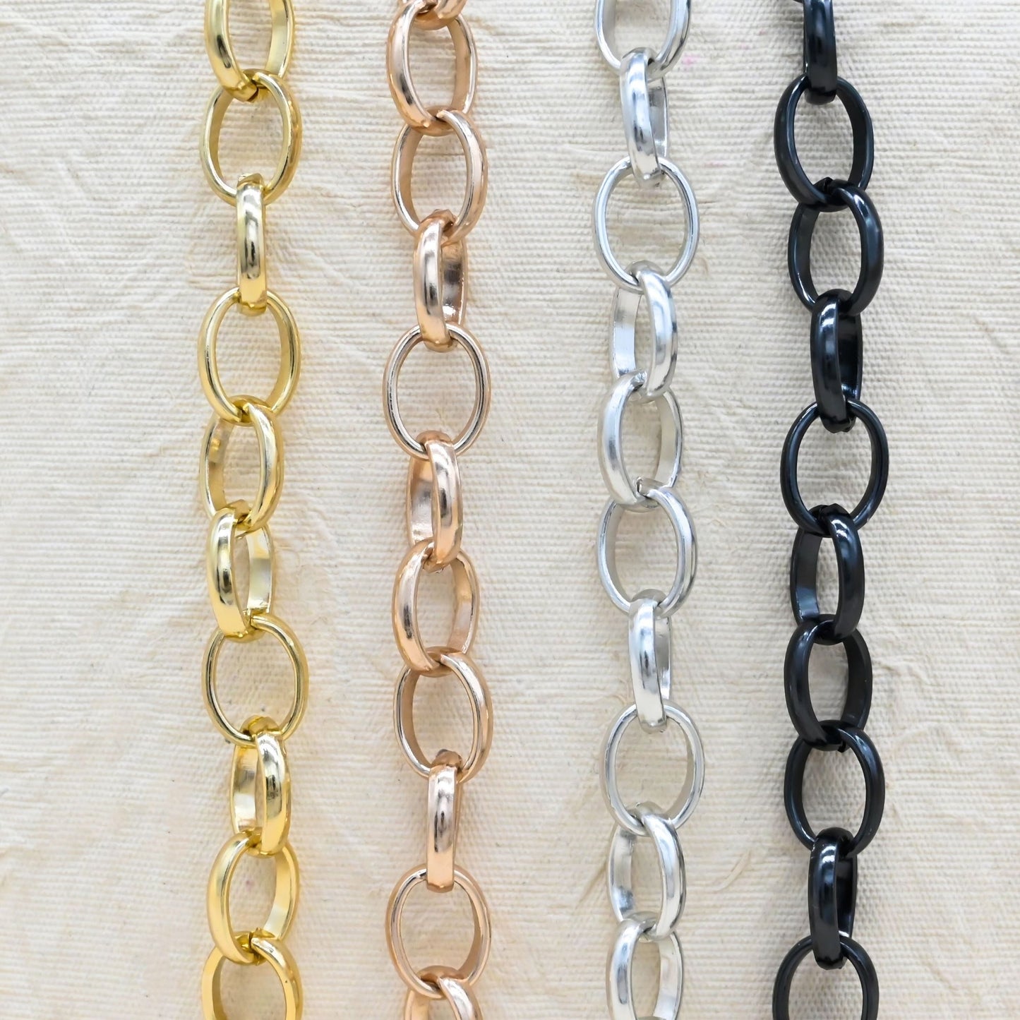 Aluminium Chain | Size : W-15mm H-19mm | Qty : 1mtr | JT-19-35-35