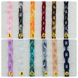 Acrylic Link Chains Oval Size : 9mm | 1mtr | AC15